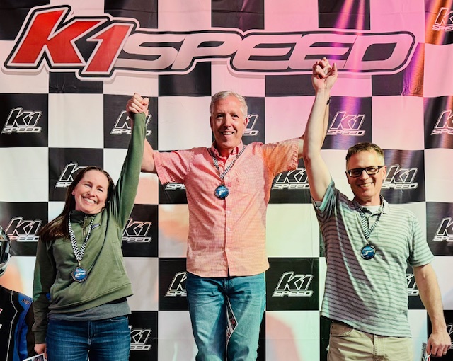Winner's Podium - Virginia, Matt, & Hans