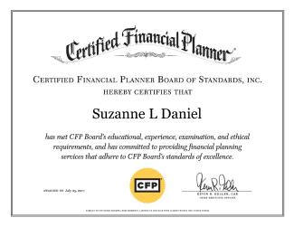 CFP certificate